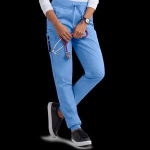 UA buttersoft scrub joggers, ceil blue